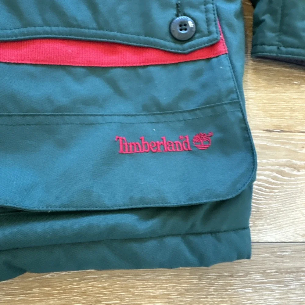 Vintage‎ Timberland Weathergear Jacket Mens L Barn Chore Parka Y2k 90s Green